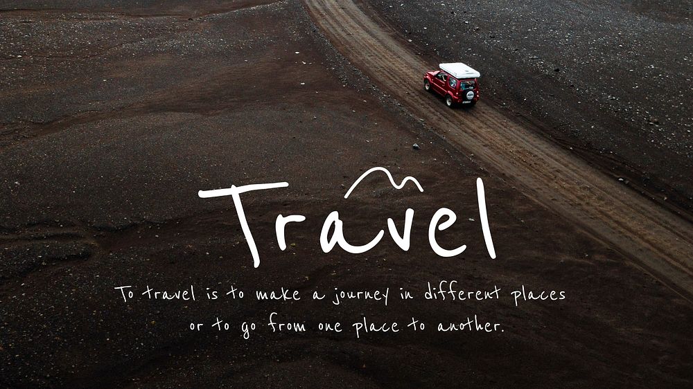 Travel quote blog banner template
