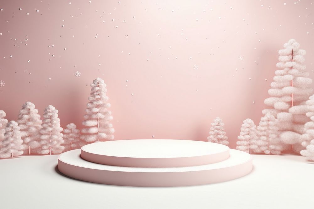 Snowfall nature plant celebration. AI generated Image by rawpixel.