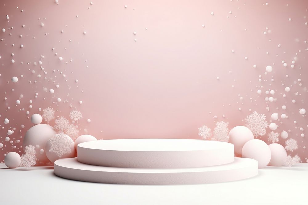 Snowfall celebration decoration porcelain. AI generated Image by rawpixel.