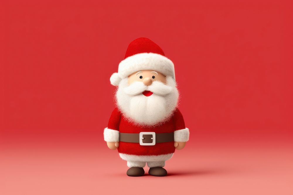Santa full body cute toy anthropomorphic. AI generated Image by rawpixel.