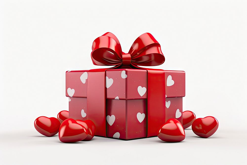 Gift box heart heart shape celebration. AI generated Image by rawpixel.