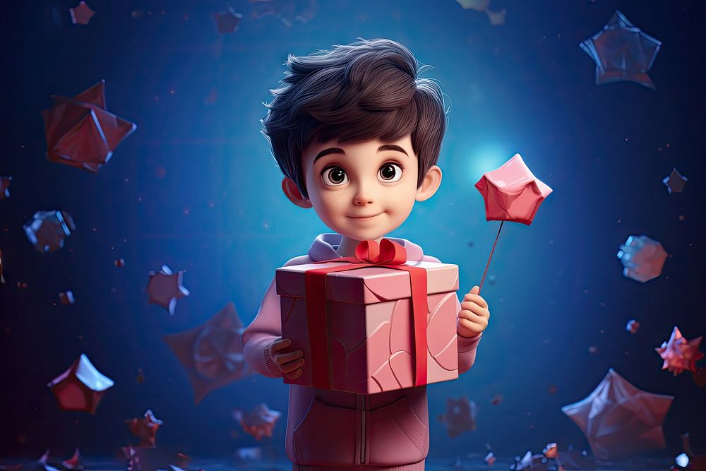 Gift box celebration happiness surprise. AI generated Image by rawpixel.