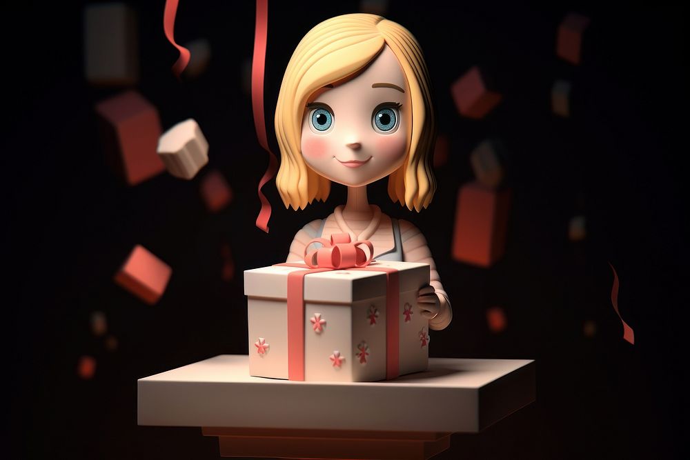 Gift box toy representation celebration. AI generated Image by rawpixel.