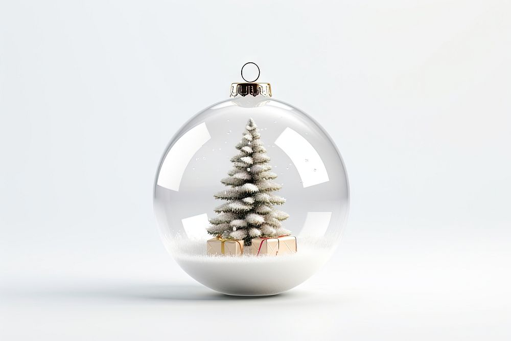 Christmas ornament christmas white tree. AI generated Image by rawpixel.