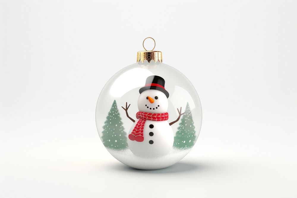 Christmas snowman ornament winter. AI generated Image by rawpixel.