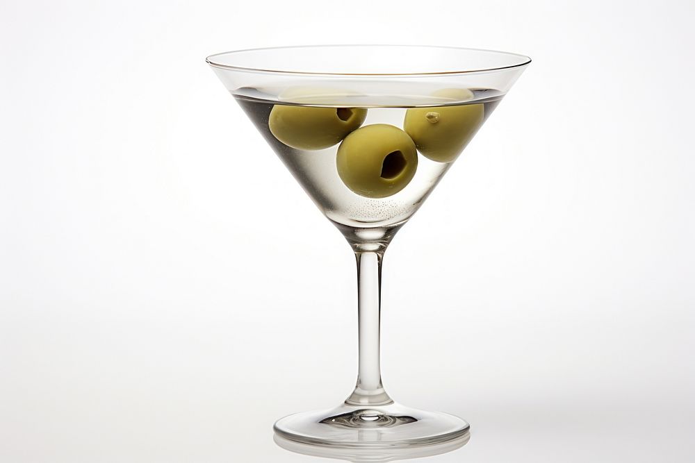 Martini glass cocktail olive. AI generated Image by rawpixel.