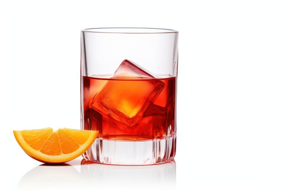 Glass cocktail negroni drink. AI generated Image by rawpixel.