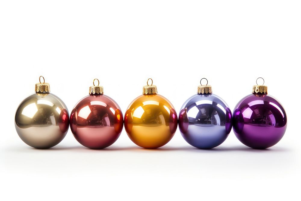 Christmas bulbs ornament sphere purple. AI generated Image by rawpixel.