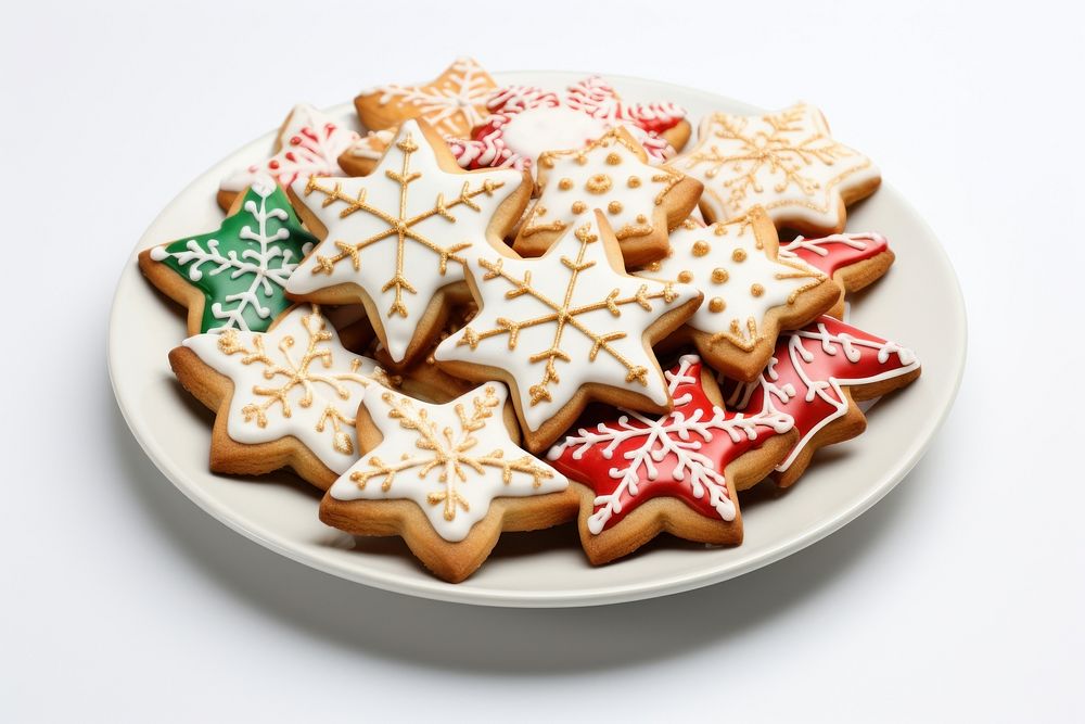 Christmas cookies gingerbread dessert icing. AI generated Image by rawpixel.
