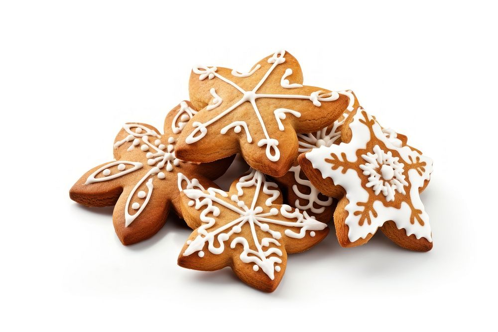 Christmas cookies gingerbread dessert biscuit. AI generated Image by rawpixel.