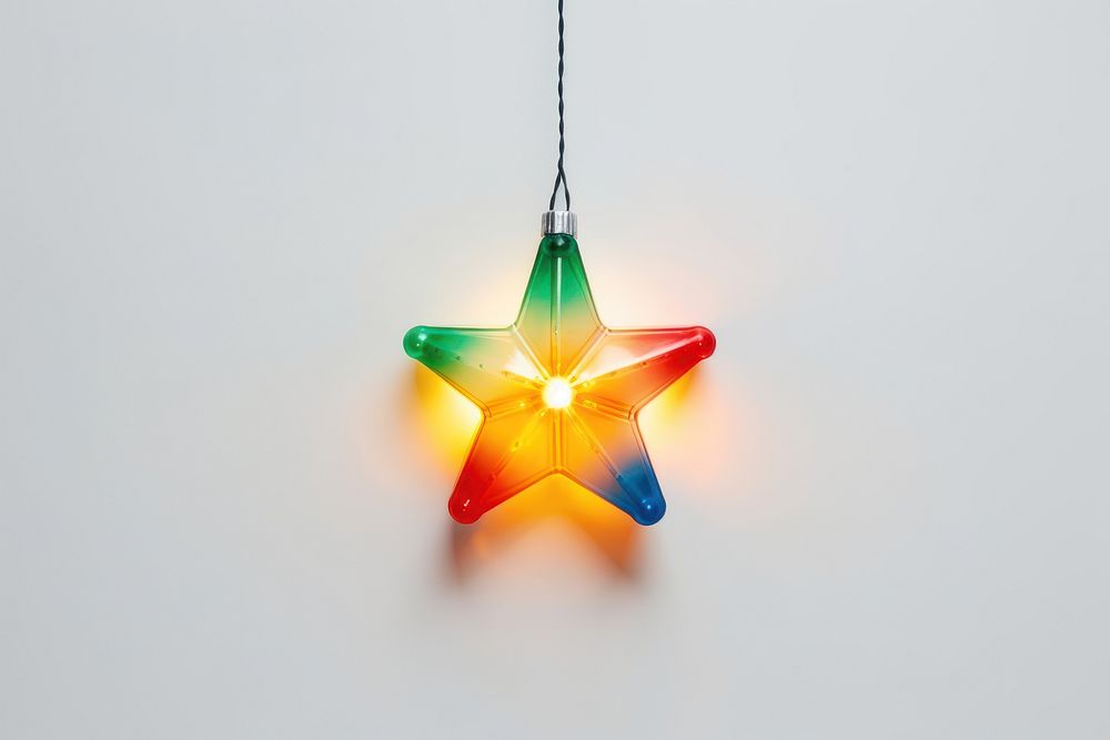 Christmas light chandelier hanging lamp. AI generated Image by rawpixel.