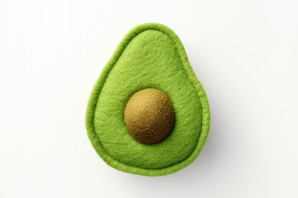 Avocado food white background freshness. AI generated Image by rawpixel.