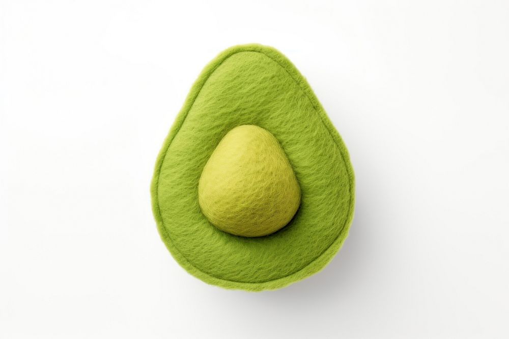 Avocado food white background simplicity. AI generated Image by rawpixel.