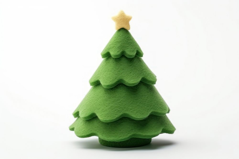Christmas tree christmas green white background. AI generated Image by rawpixel.