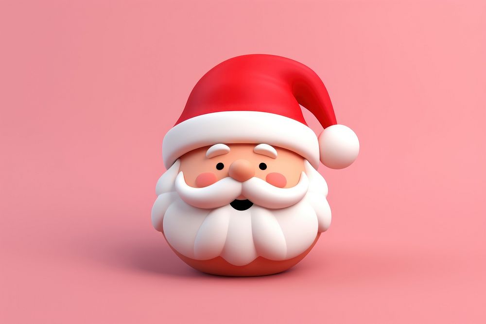 Santa head snowman representation celebration. AI generated Image by rawpixel.