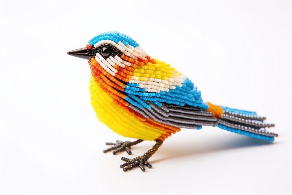 Bird art animal bead. AI generated Image by rawpixel.