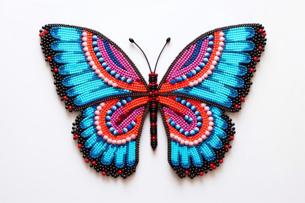Butterfly art white background accessories. AI generated Image by rawpixel.