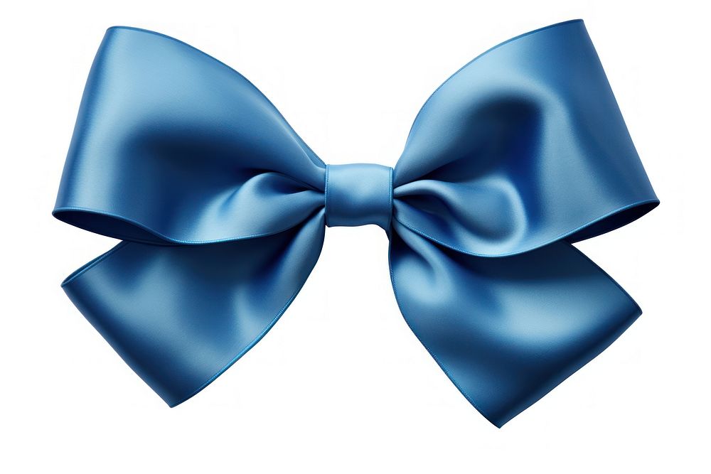 Blue bow white background celebration accessories. AI generated Image by rawpixel.