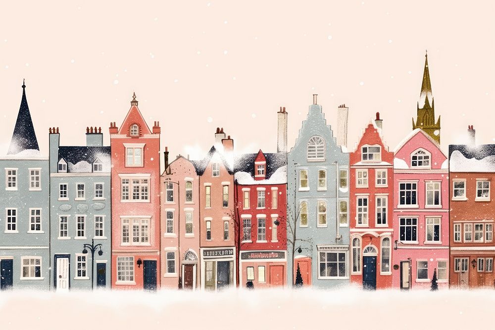 British buildings architecture house city. AI generated Image by rawpixel.