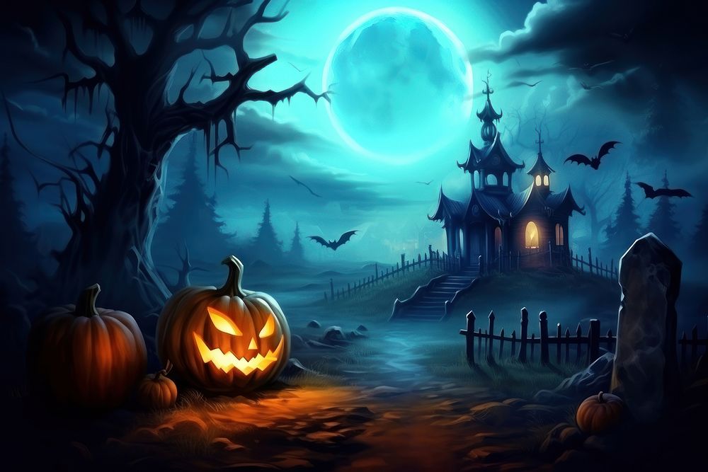 Halloween halloween outdoors lantern. AI generated Image by rawpixel.