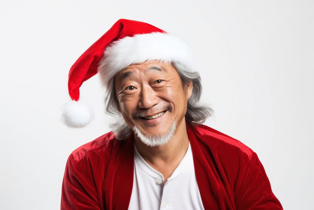 Christmas adult man white background. AI generated Image by rawpixel.