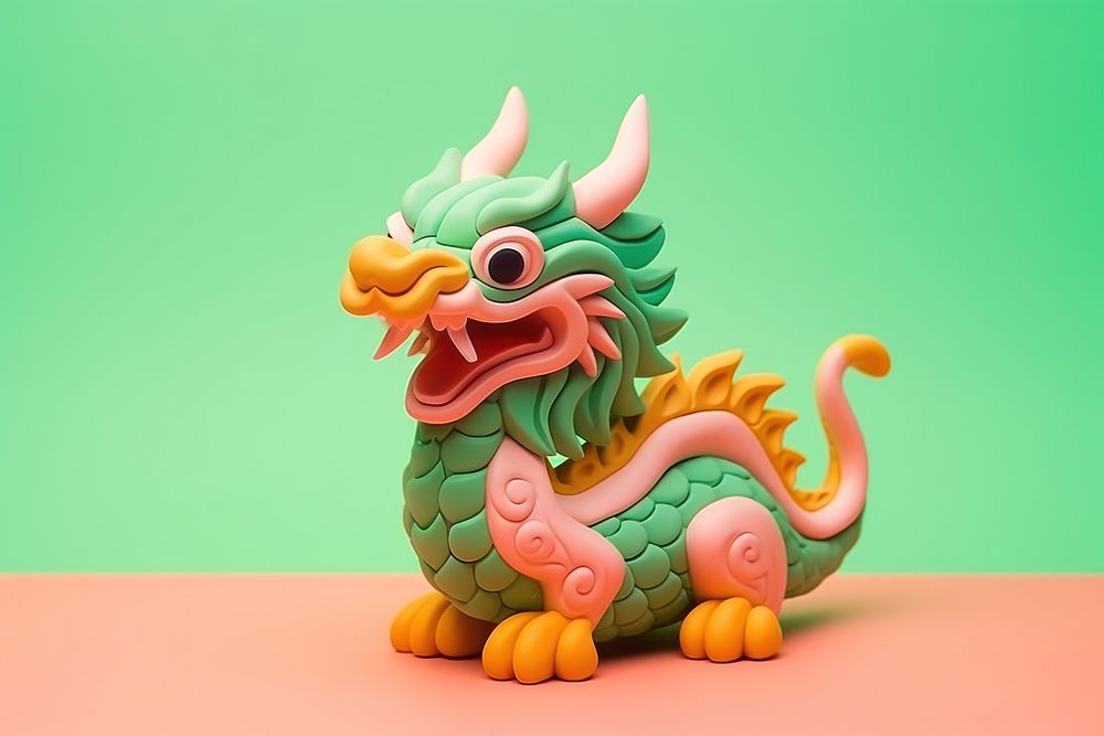 Chinese dragon art representation chinese dragon. AI generated Image by rawpixel.
