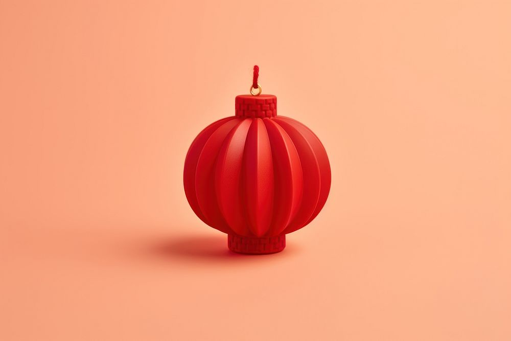Red Chinese lantern chinese lantern celebration simplicity. AI generated Image by rawpixel.