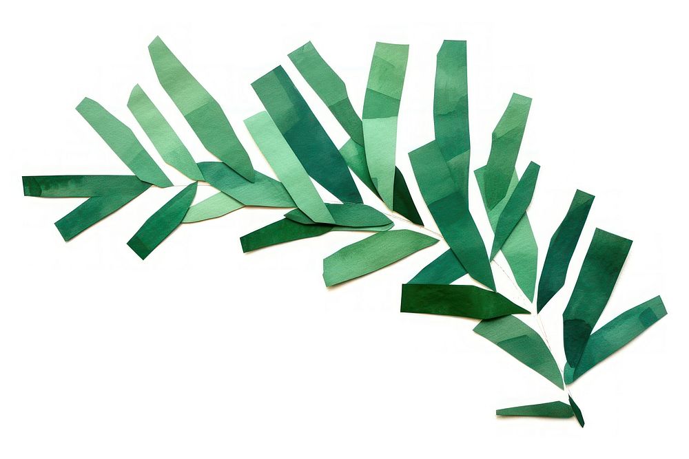 Green plant paper leaf art. AI generated Image by rawpixel.