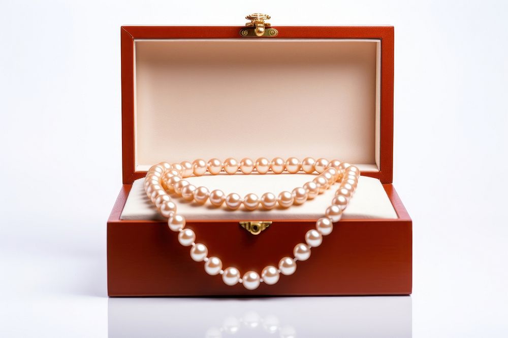 Necklace jewelry pearl white. AI generated Image by rawpixel.