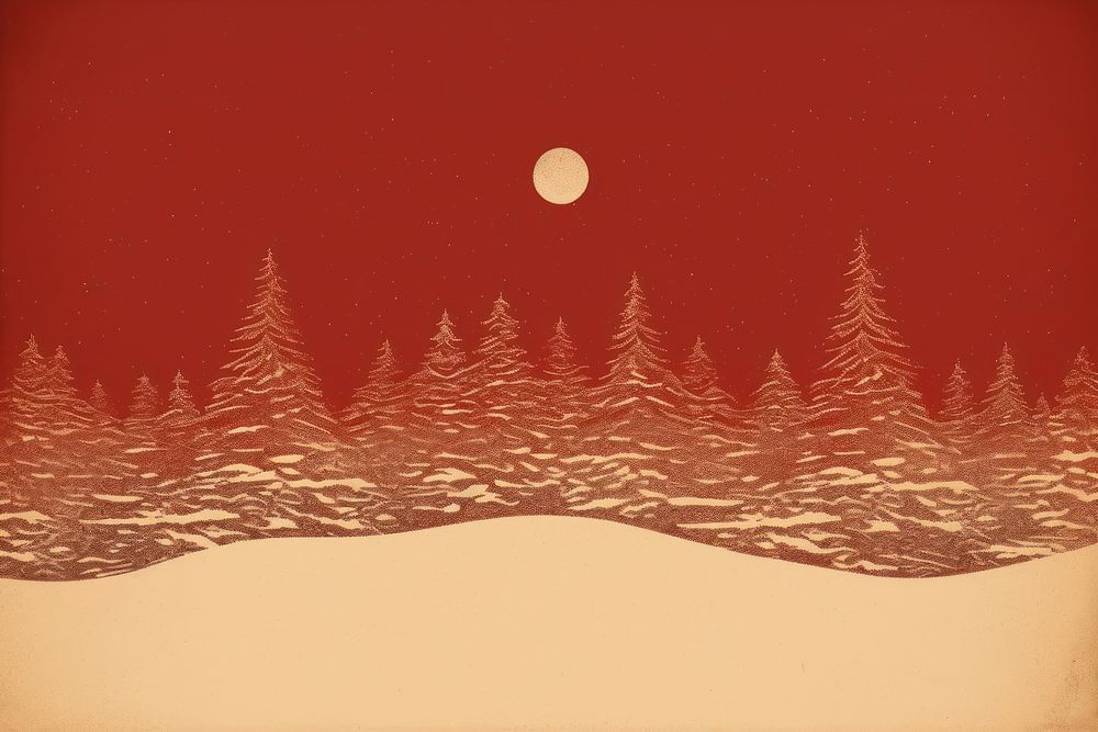 Santa christmas nature night. AI generated Image by rawpixel.