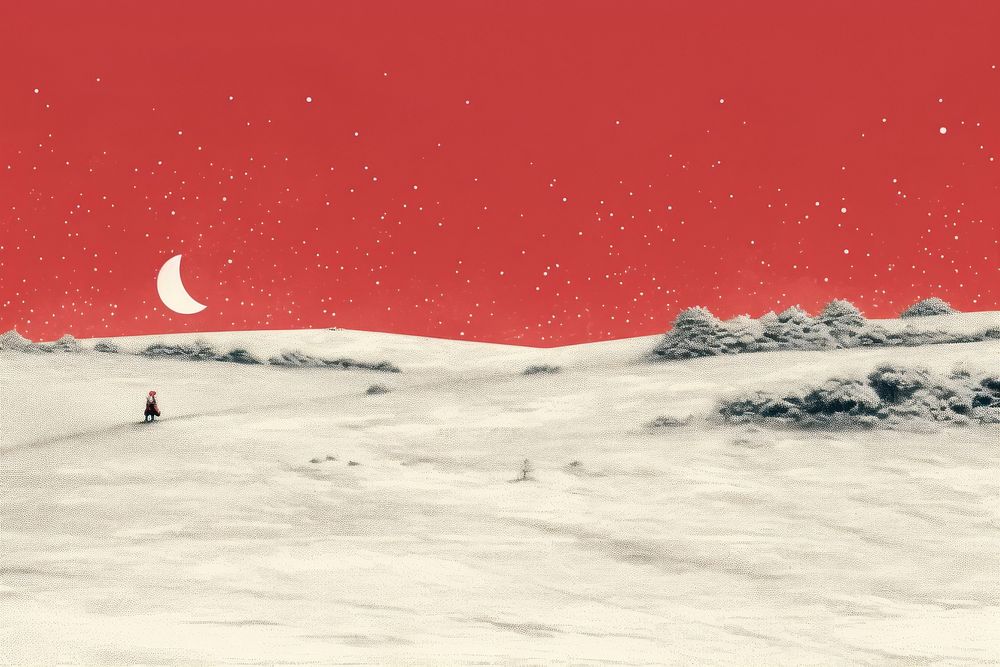 Santa landscape astronomy outdoors. AI generated Image by rawpixel.