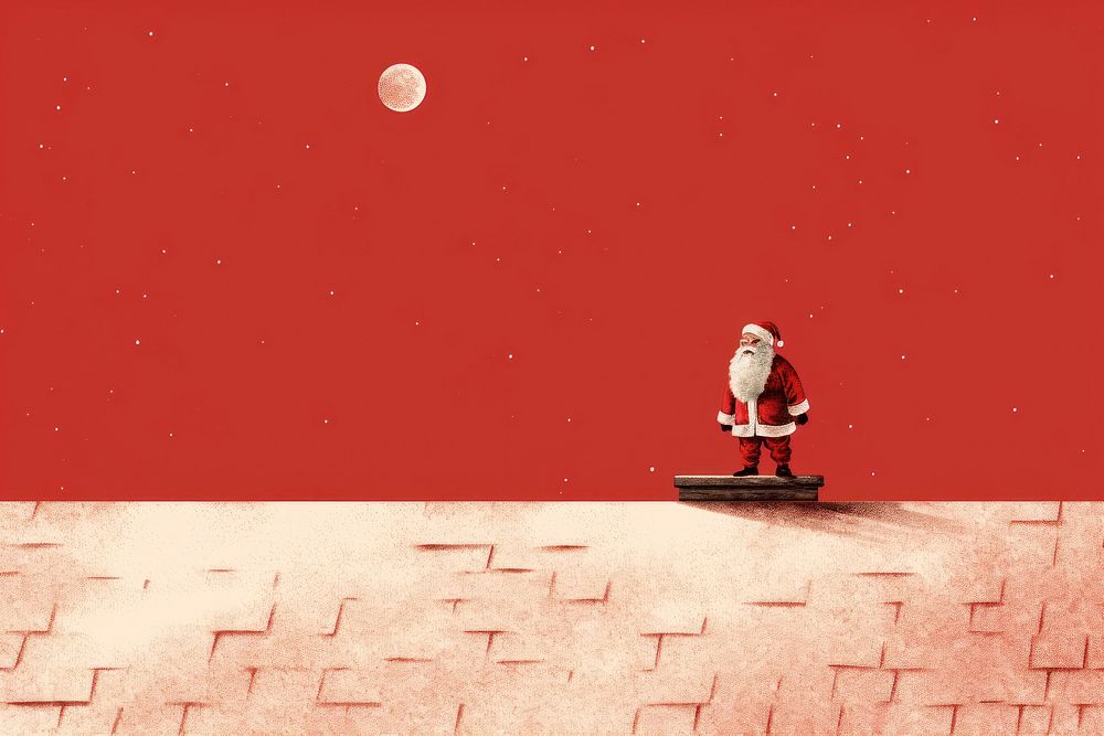 Santa claus astronomy christmas night. AI generated Image by rawpixel.