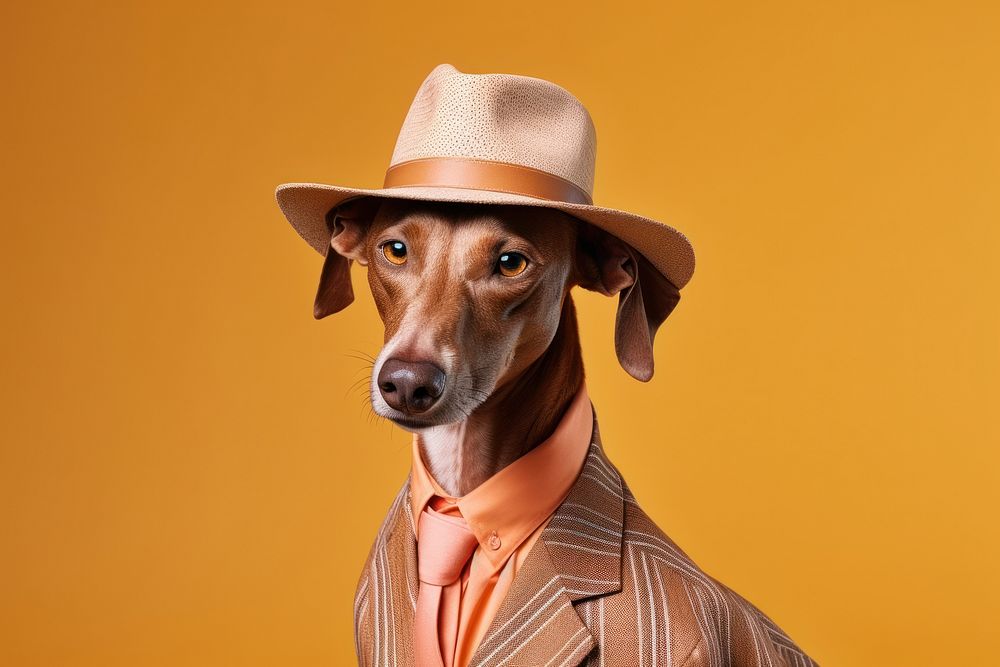 Dog fashion look costume portrait animal mammal. 