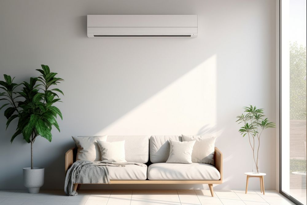 Air condition room architecture furniture. AI generated Image by rawpixel.