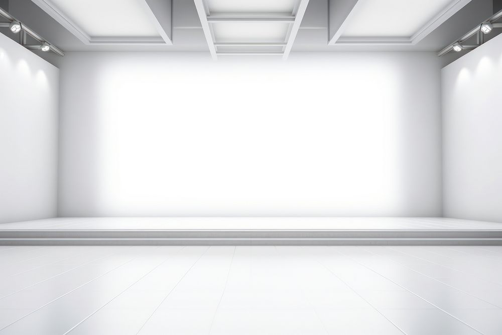 Spotlights backgrounds white architecture. AI generated Image by rawpixel.