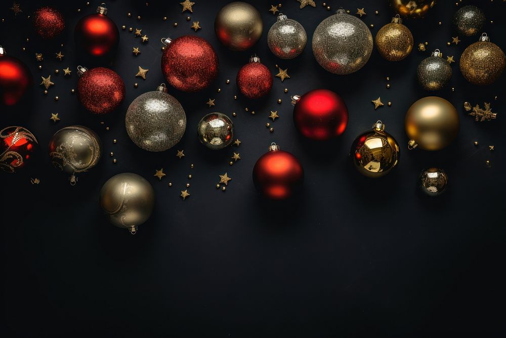 Christmas balls backgrounds sphere illuminated. AI generated Image by rawpixel.