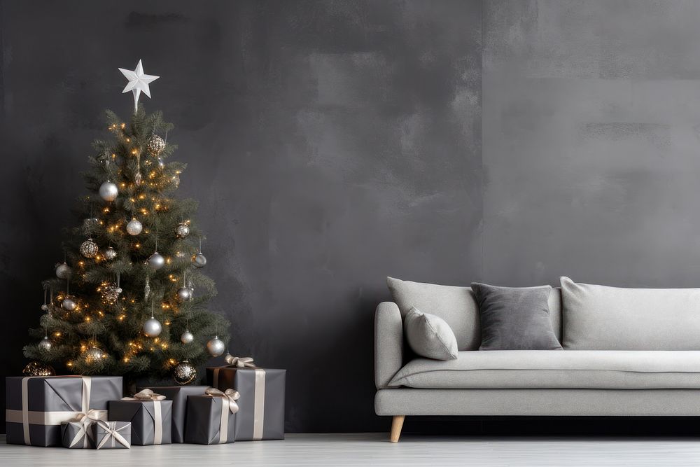 Christmas tree furniture gift box. AI generated Image by rawpixel.