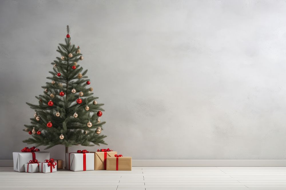 Christmas tree plant gift box. AI generated Image by rawpixel.