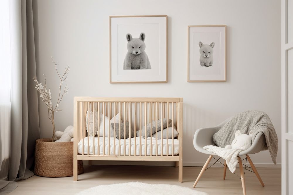 Picture frame room furniture nursery. AI generated Image by rawpixel.