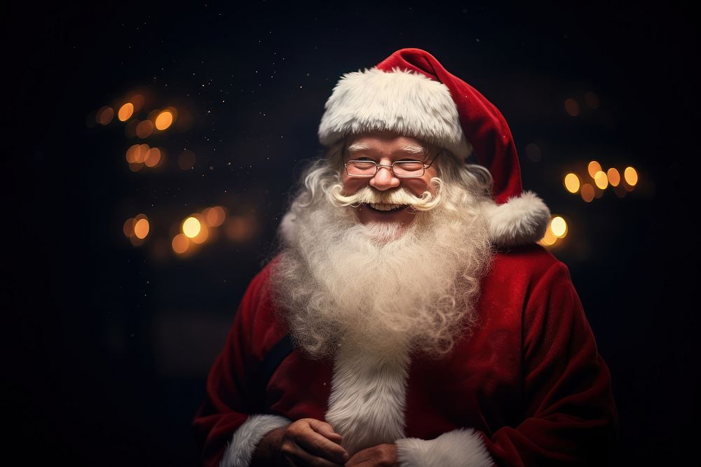 Santa claus christmas portrait smiling. AI generated Image by rawpixel.