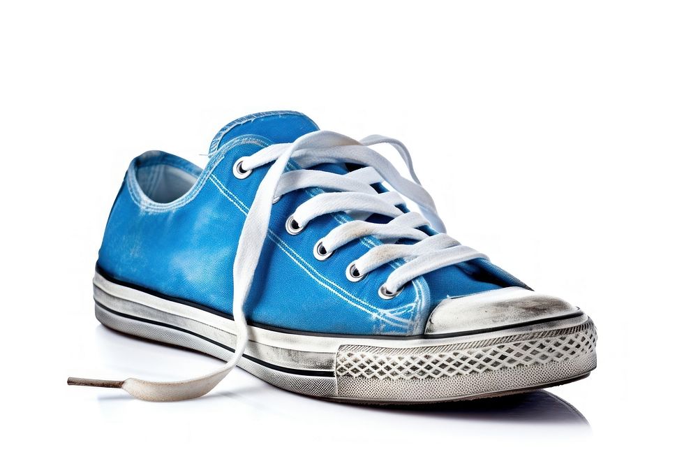 Blue sneaker footwear white shoe. AI generated Image by rawpixel.