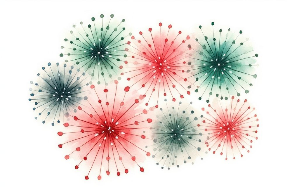 Fireworks backgrounds red white background. AI generated Image by rawpixel.
