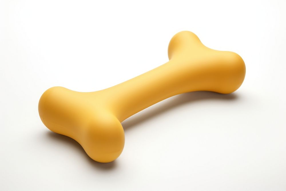 Dog toy bone white background simplicity dumbbell. AI generated Image by rawpixel.