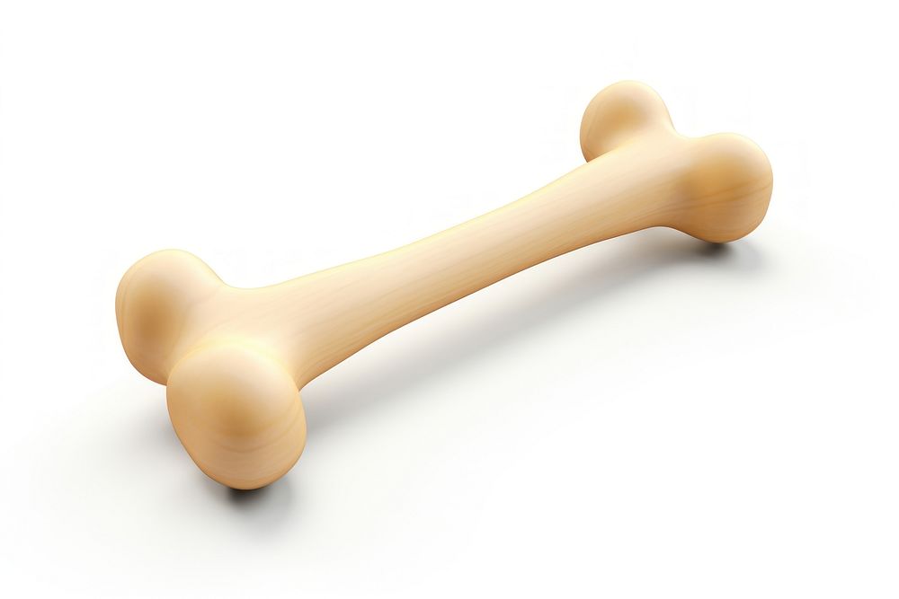 Dog toy bone white background simplicity dumbbell. AI generated Image by rawpixel.