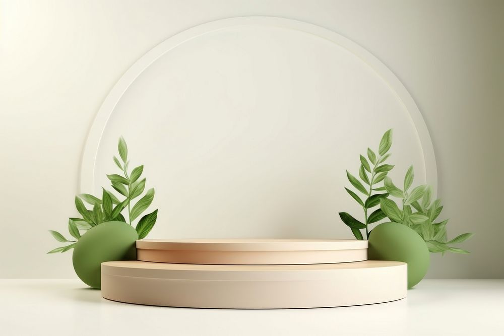 Podium plant green wood. AI generated Image by rawpixel.