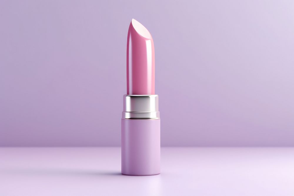 Lipstick cosmetics lavender capsule. AI generated Image by rawpixel.