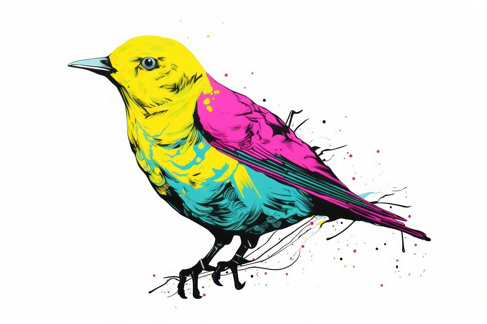Bird drawing animal sketch. AI generated Image by rawpixel.
