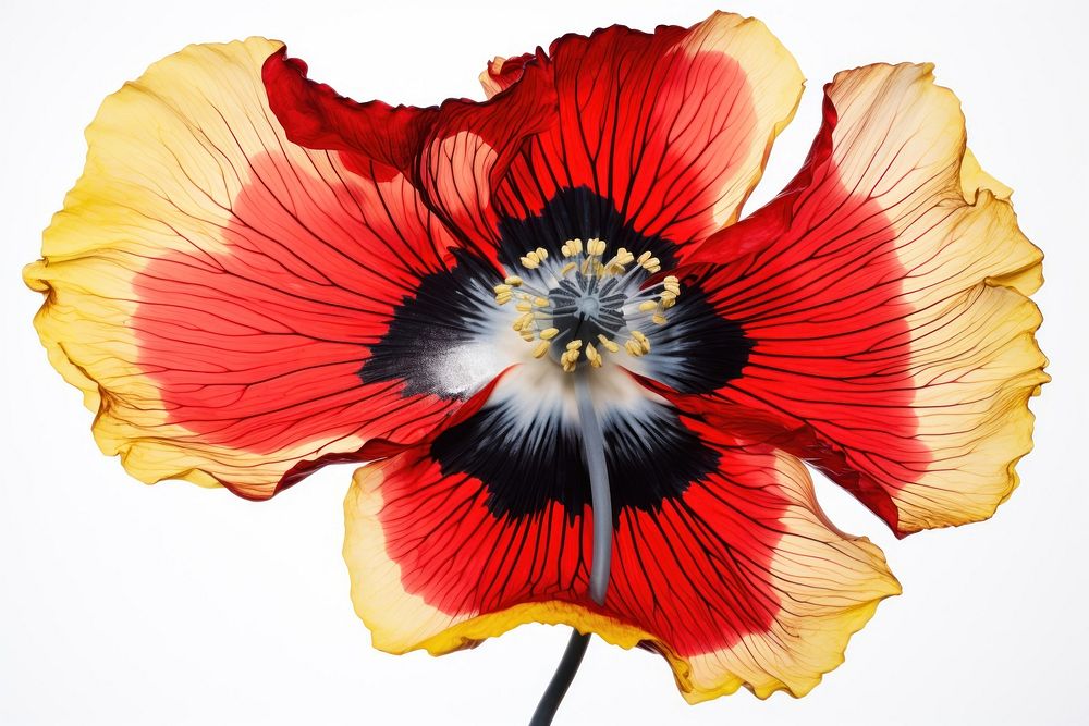 Poppy hibiscus flower petal. AI generated Image by rawpixel.