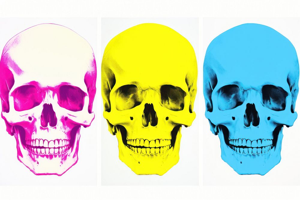 Skull white background anthropology creativity. AI generated Image by rawpixel.