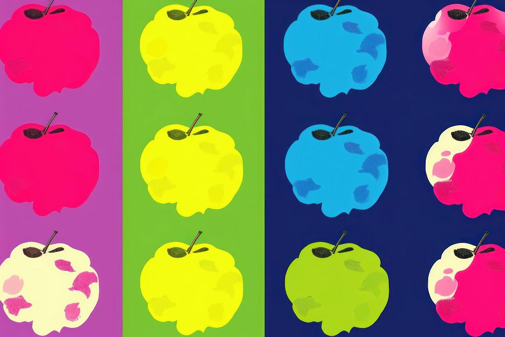 Apple backgrounds pattern fruit. AI generated Image by rawpixel.